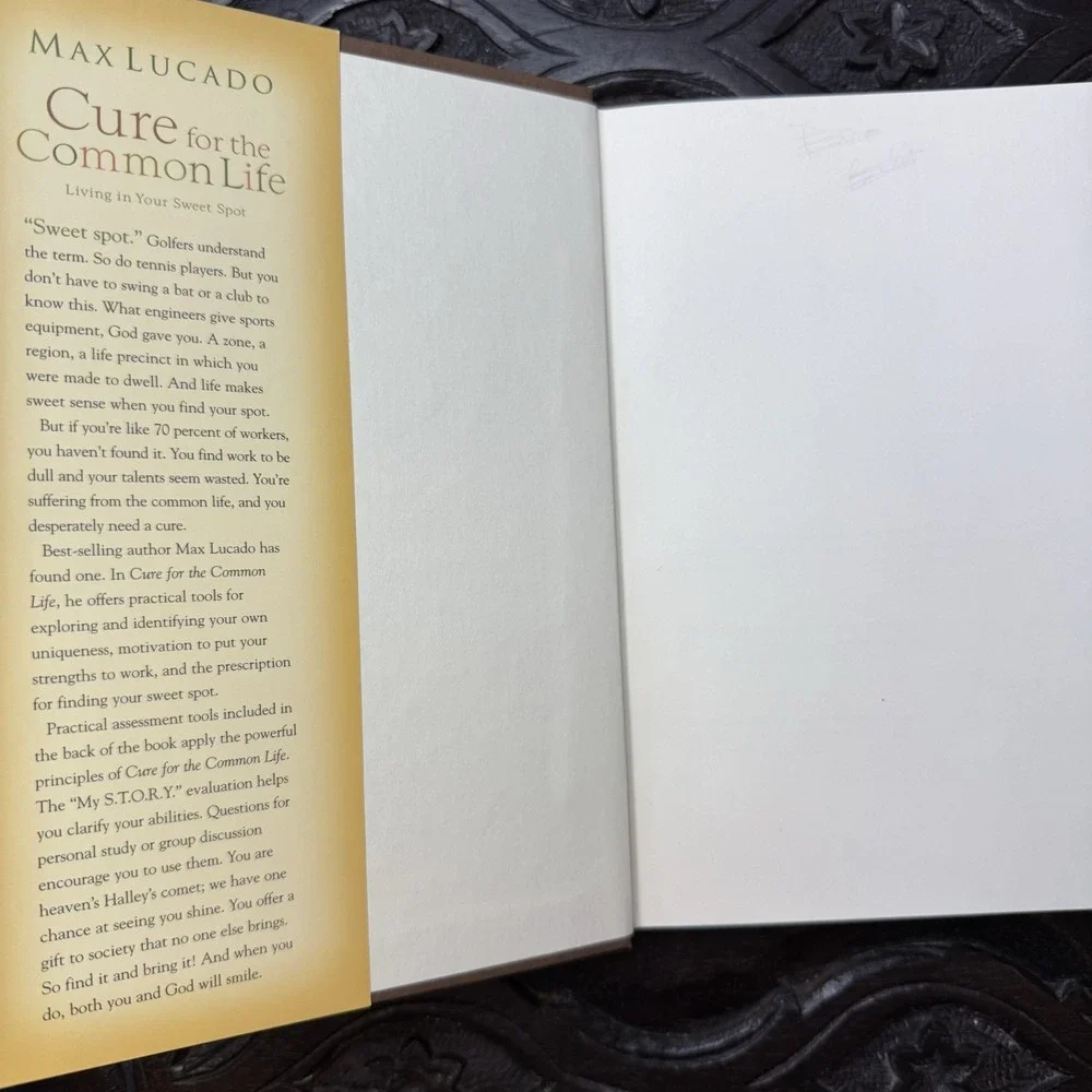 Max Lucado SIGNED 1st Edition Hardcover 2 Book Lot It's Not About Me Cure